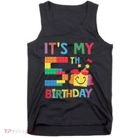 Master Builder 5th ItS My 5th Birthday Brick Blocks Tank Top thumb 0