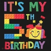 Master Builder 5th ItS My 5th Birthday Brick Blocks Tank Top thumb 6