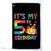 Master Builder 5th ItS My 5th Birthday Brick Blocks Golf Towel thumb 0