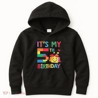 Master Builder 5th ItS My 5th Birthday Brick Blocks Kids Hoodie thumb 0