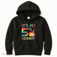 Master Builder 5th ItS My 5th Birthday Brick Blocks Kids Hoodie thumb 0