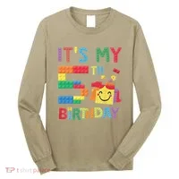 Master Builder 5th ItS My 5th Birthday Brick Blocks Long Sleeve Shirt thumb 0