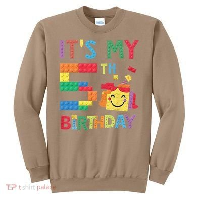 Master Builder 5th ItS My 5th Birthday Brick Blocks Sweatshirt