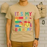 Master Builder 5th ItS My 5th Birthday Brick Blocks T-Shirt thumb 6