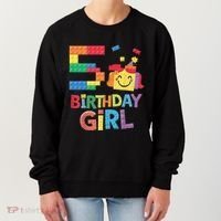 Master Builder 5th Birthday Girl 5 Year Old Brick Blocks Women's Sweatshirt thumb 0