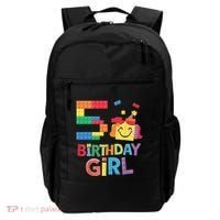 Master Builder 5th Birthday Girl 5 Year Old Brick Blocks Backpack thumb 0