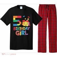 Master Builder 5th Birthday Girl 5 Year Old Brick Blocks Pajama Set thumb 0