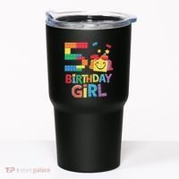 Master Builder 5th Birthday Girl 5 Year Old Brick Blocks Tumbler thumb 0