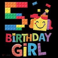 Master Builder 5th Birthday Girl 5 Year Old Brick Blocks Ornament thumb 1
