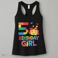 Master Builder 5th Birthday Girl 5 Year Old Brick Blocks Women's Tank Top thumb 3