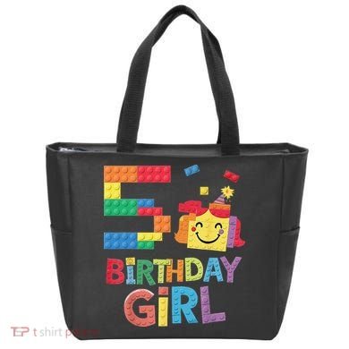 Master Builder 5th Birthday Girl 5 Year Old Brick Blocks Bag