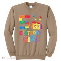 Master Builder 5th Birthday Girl 5 Year Old Brick Blocks Sweatshirt thumb 0
