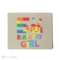 Master Builder 5th Birthday Girl 5 Year Old Brick Blocks Mousepad thumb 0