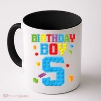Master Builder 5th Birthday Boy 5 Five Year Building Bricks Coffee Mug thumb 0