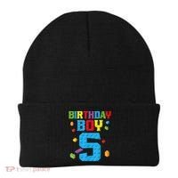 Master Builder 5th Birthday Boy 5 Five Year Building Bricks Beanie thumb 0