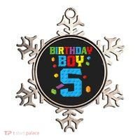 Master Builder 5th Birthday Boy 5 Five Year Building Bricks Ornament thumb 0