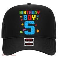Master Builder 5th Birthday Boy 5 Five Year Building Bricks Hat thumb 0