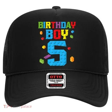 Master Builder 5th Birthday Boy 5 Five Year Building Bricks Hat