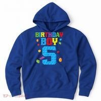 Master Builder 5th Birthday Boy 5 Five Year Building Bricks Hoodie thumb 0