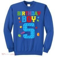 Master Builder 5th Birthday Boy 5 Five Year Building Bricks Sweatshirt thumb 0