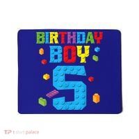 Master Builder 5th Birthday Boy 5 Five Year Building Bricks Mousepad thumb 0