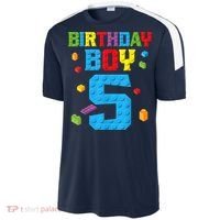 Master Builder 5th Birthday Boy 5 Five Year Building Bricks Sport-Tek Competitor United Soccer Jersey thumb 2