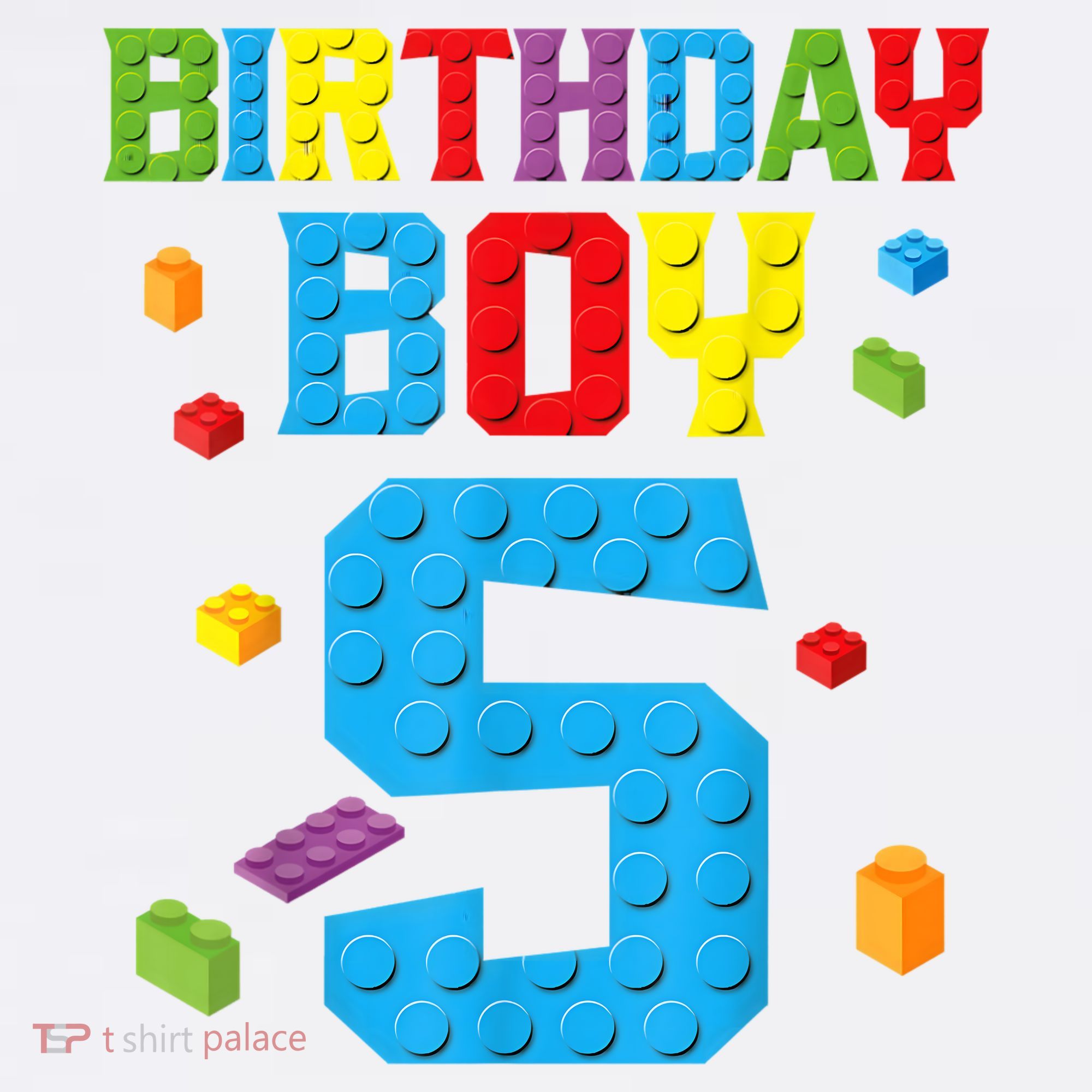 Master Builder 5th Birthday Boy 5 Five Year Building Bricks Garment-Dyed Sweatshirt