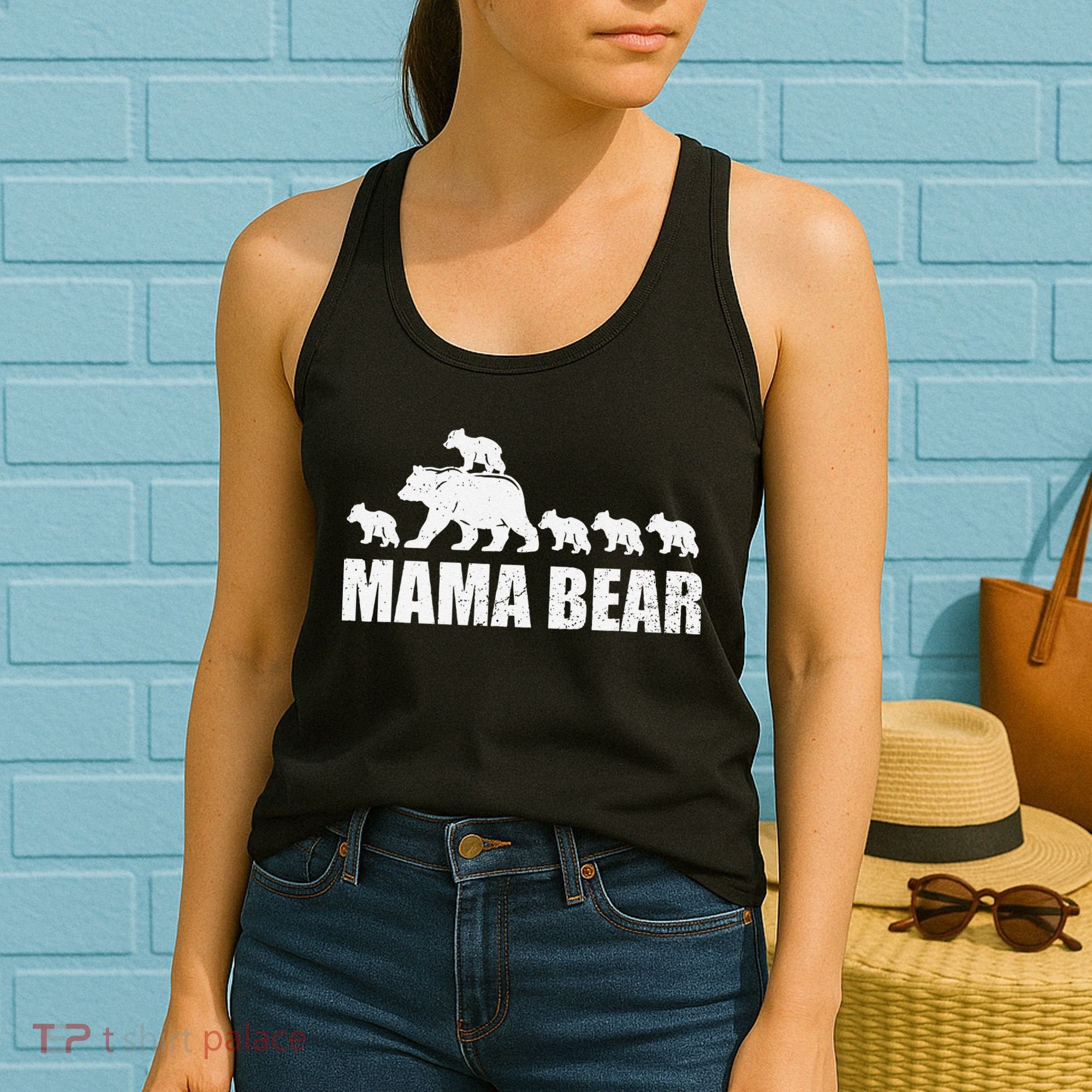 Mama Bear 5 Cubs Wo , Mothers Day S Women's Tank Top