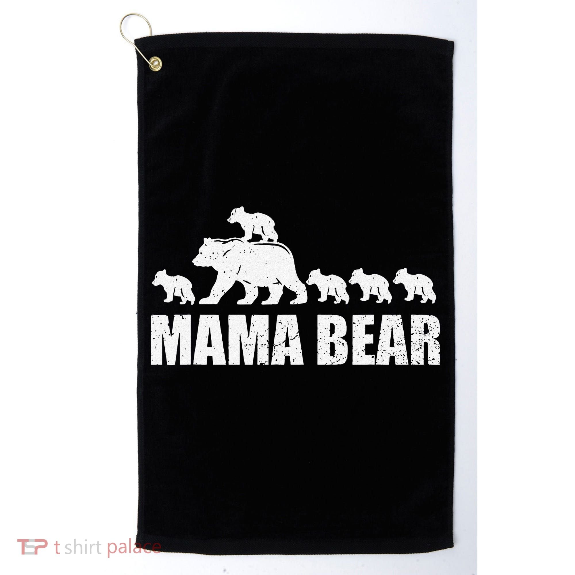 Mama Bear 5 Cubs Wo , Mothers Day S Golf Towel