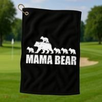 Mama Bear 5 Cubs Wo , Mothers Day S Golf Towel thumb 1