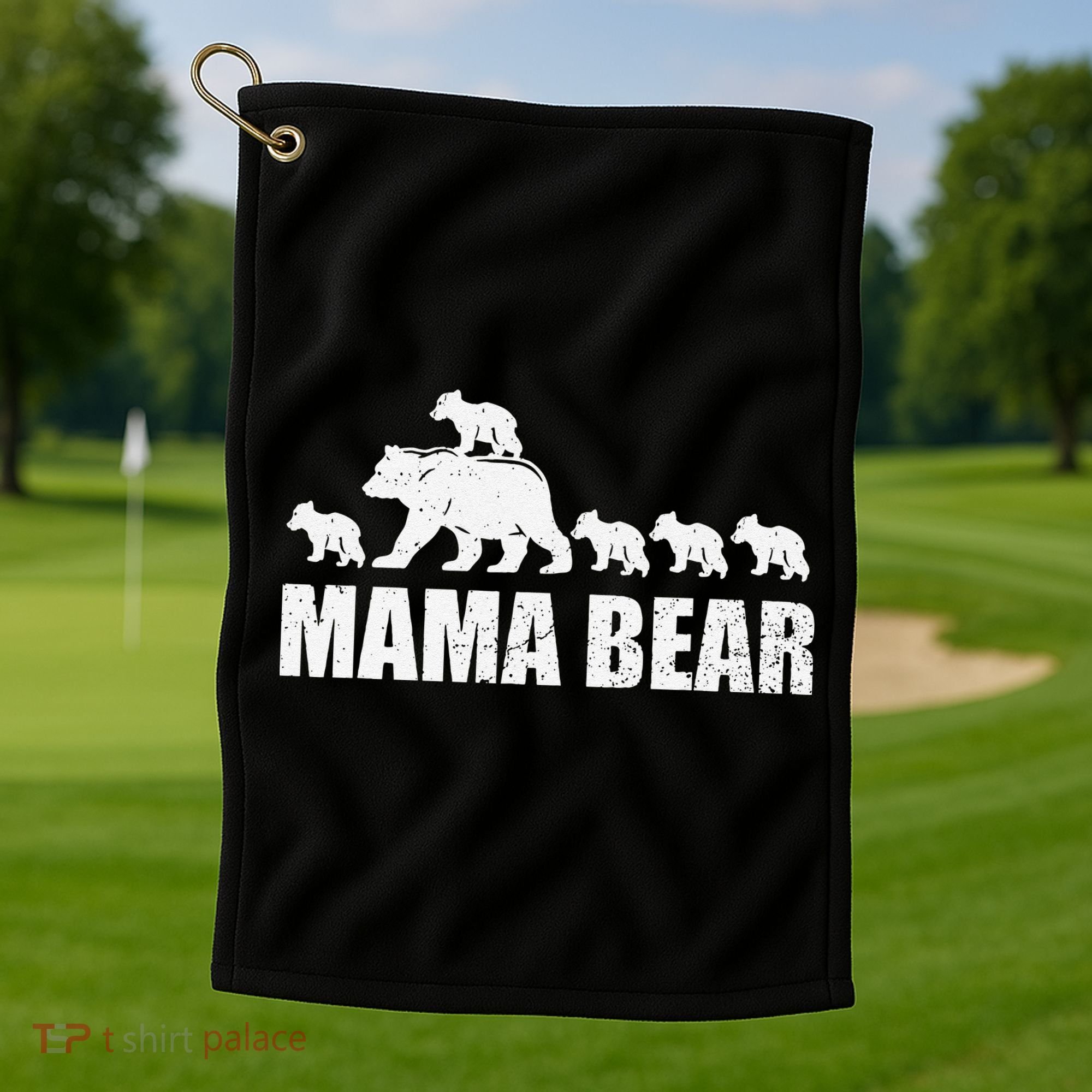 Mama Bear 5 Cubs Wo , Mothers Day S Golf Towel