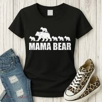 Mama Bear 5 Cubs Wo , Mothers Day S Women's T-Shirt thumb 3