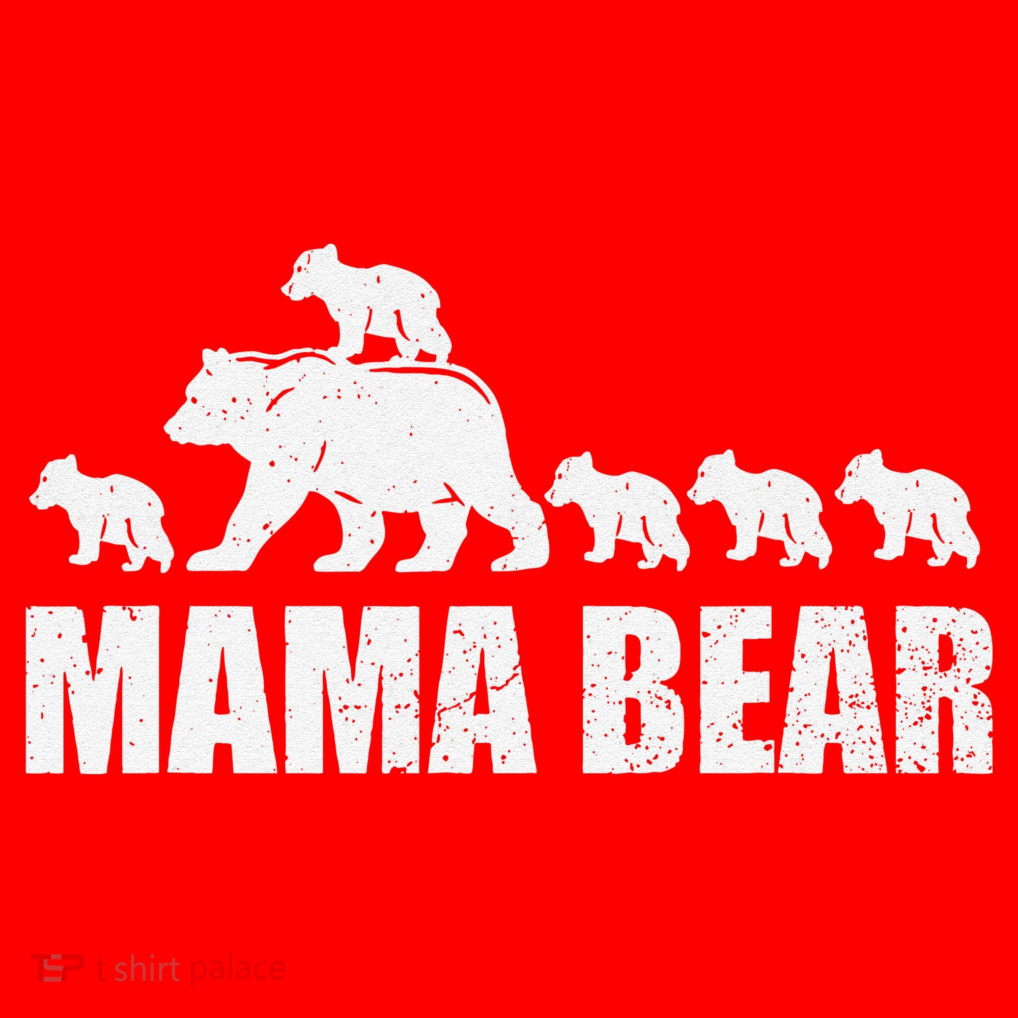 Mama Bear 5 Cubs Wo , Mothers Day S Santa Hat