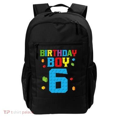 Master Builder 6th Birthday Boy 6 Six Year Building Bricks Backpack