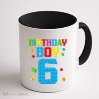 Master Builder 6th Birthday Boy 6 Six Year Building Bricks Coffee Mug thumb 1