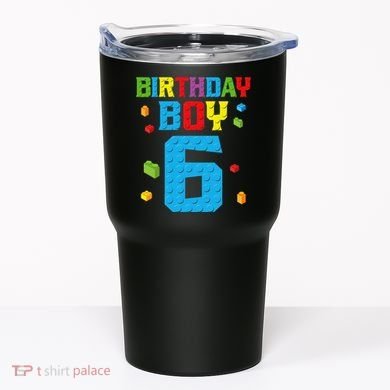 Master Builder 6th Birthday Boy 6 Six Year Building Bricks Tumbler