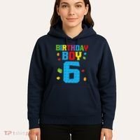 Master Builder 6th Birthday Boy 6 Six Year Building Bricks Hoodie thumb 5