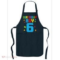 Master Builder 6th Birthday Boy 6 Six Year Building Bricks Apron thumb 0