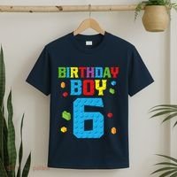 Master Builder 6th Birthday Boy 6 Six Year Building Bricks T-Shirt thumb 2