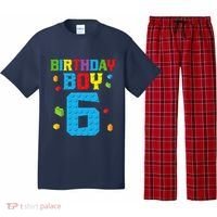 Master Builder 6th Birthday Boy 6 Six Year Building Bricks Pajama Set thumb 0
