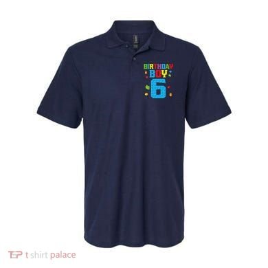 Master Builder 6th Birthday Boy 6 Six Year Building Bricks Polo