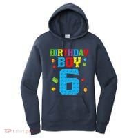 Master Builder 6th Birthday Boy 6 Six Year Building Bricks Women's Hoodie thumb 0