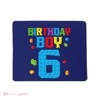 Master Builder 6th Birthday Boy 6 Six Year Building Bricks Mousepad thumb 0