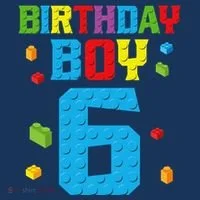Master Builder 6th Birthday Boy 6 Six Year Building Bricks Women's T-Shirt thumb 6