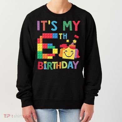 Master Builder 6th ItS My 6th Birthday Brick Blocks Women's Sweatshirt