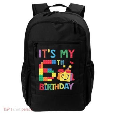 Master Builder 6th ItS My 6th Birthday Brick Blocks Backpack