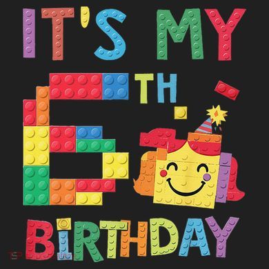 Master Builder 6th ItS My 6th Birthday Brick Blocks Adult Drive Performance Visor