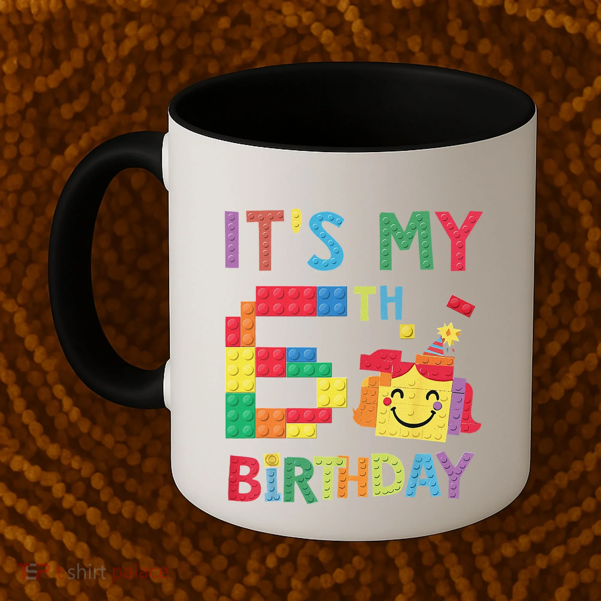 Master Builder 6th ItS My 6th Birthday Brick Blocks Coffee Mug