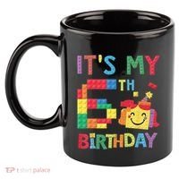 Master Builder 6th ItS My 6th Birthday Brick Blocks 11oz C Handle Ceramic Mug thumb 2