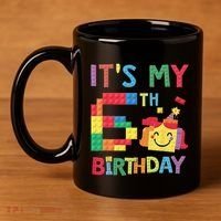 Master Builder 6th ItS My 6th Birthday Brick Blocks 11oz C Handle Ceramic Mug thumb 4